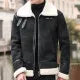Men's PU Leather Jacket – Faux Fur Collar, Fleece-Lined, Windproof, Korean Slim Fit