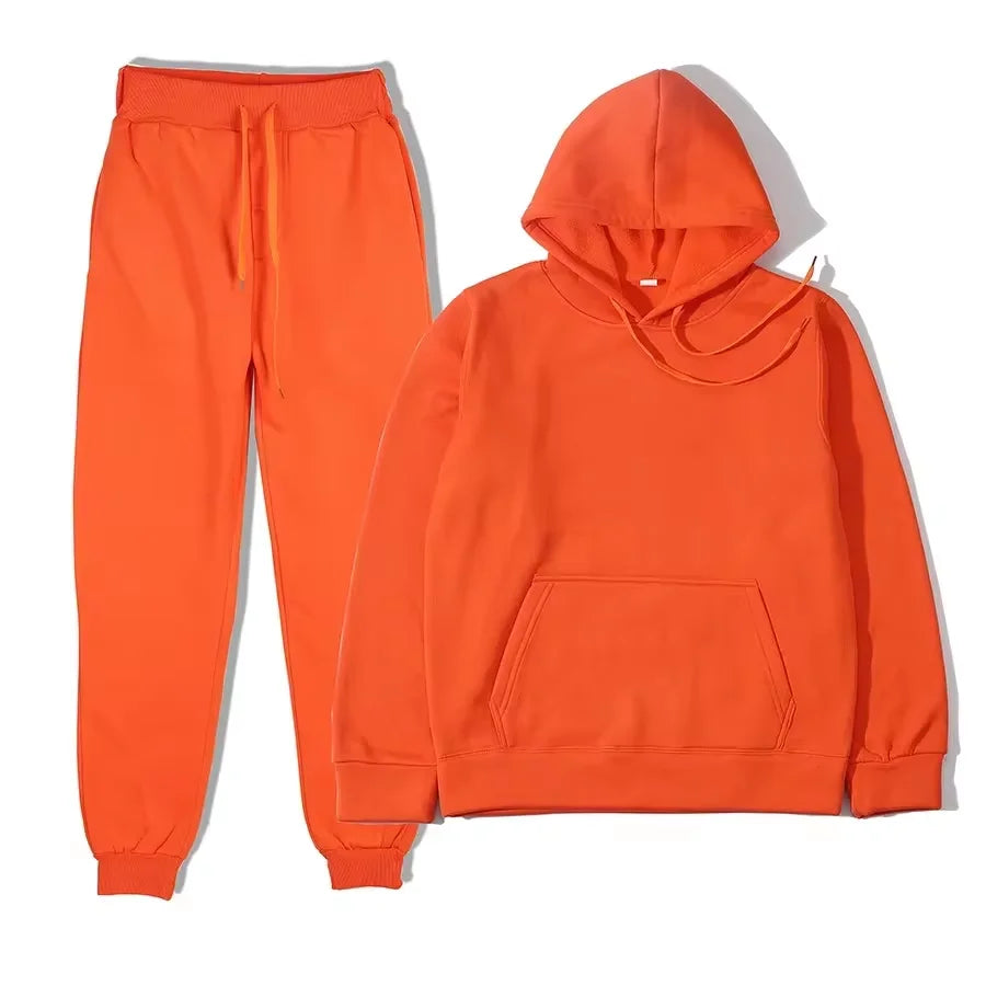 Men's Sportswear Tracksuit Set – Hoodie & Jogger Pants
