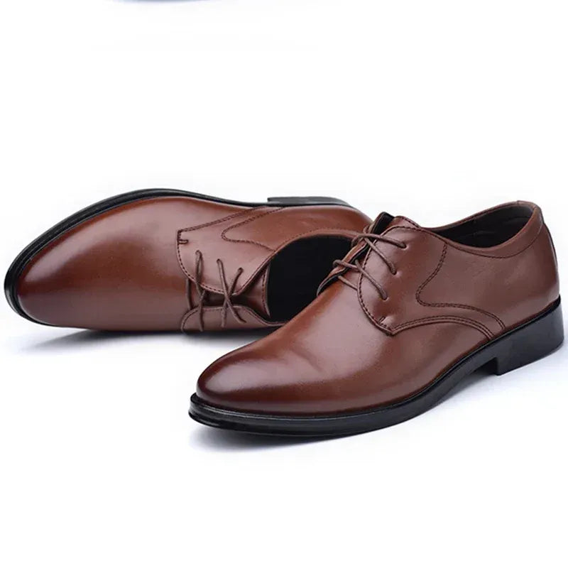Men's Pointed-Toe Lace-Up Formal Shoes