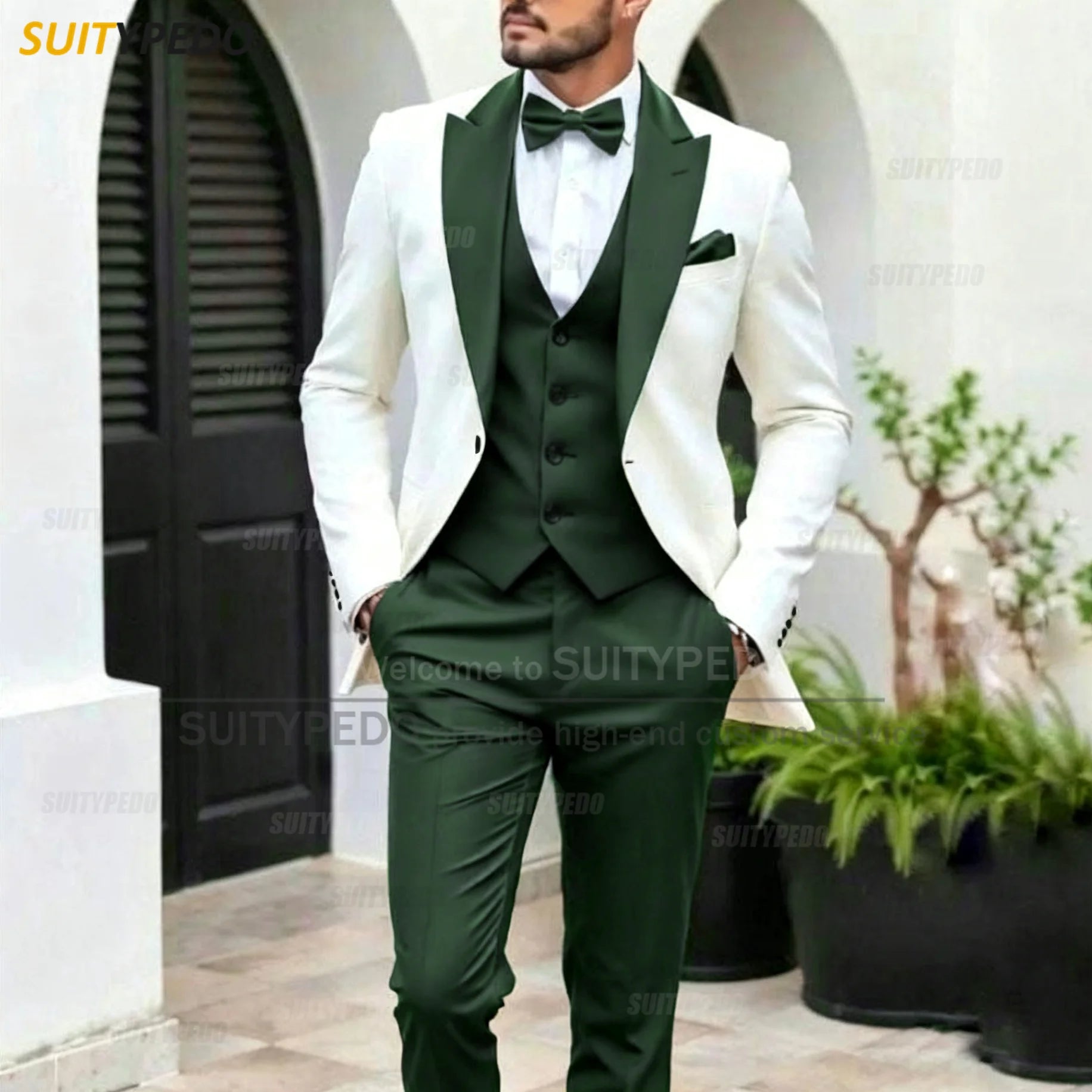 Elegant Wedding Party Grooms Formal Outfits 3 Pieces LADYLYS