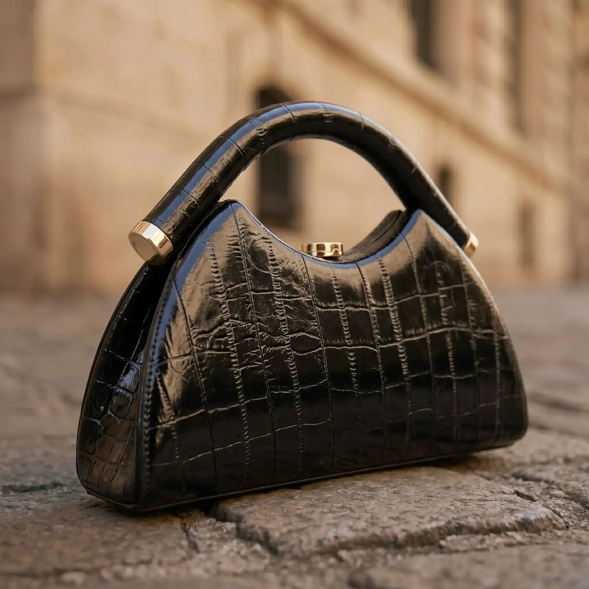 Women's Half-Moon Evening Clutch Bag