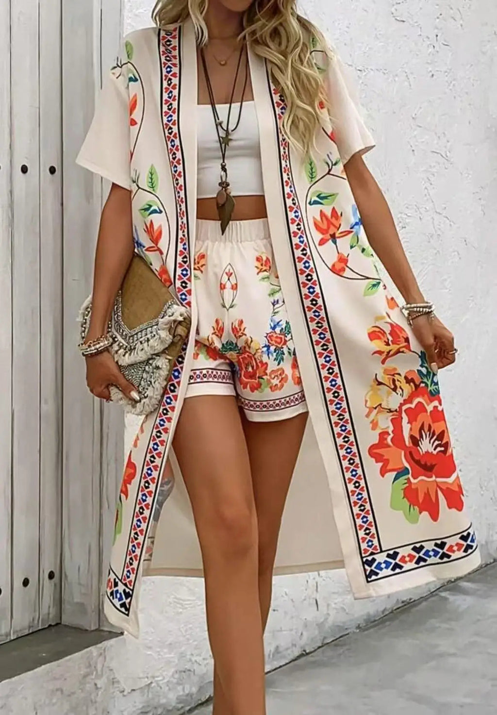Casual Boho Print 2 Piece Set LADYLYS