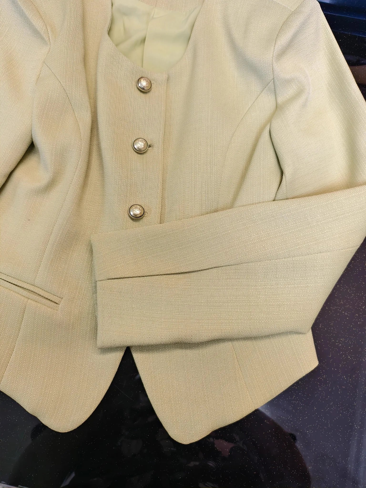 Women's 2-Piece Business Skirt Suit – Long Sleeve Blazer & Midi Skirt | Office Professional Set