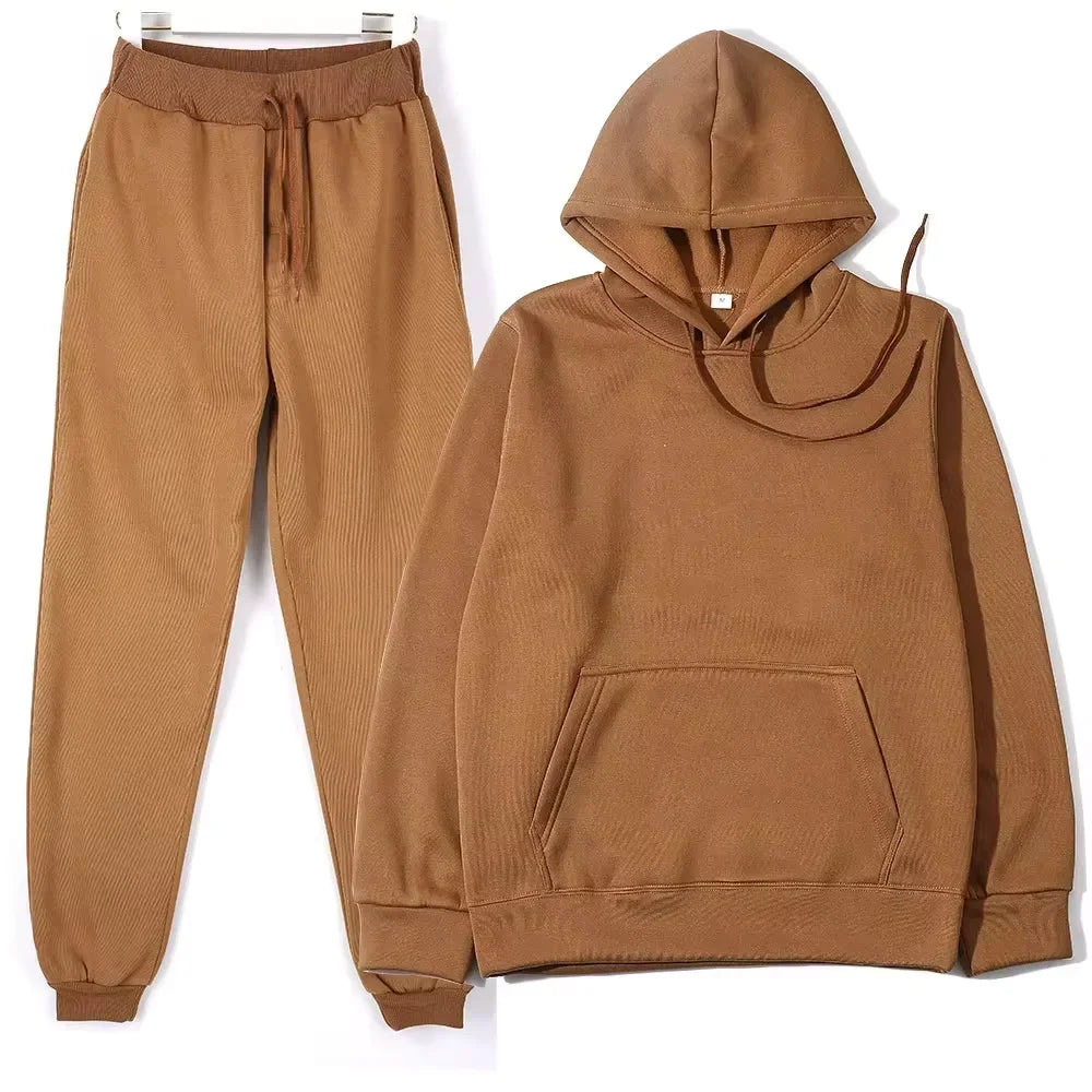 Men's Hoodie & Jogger Tracksuit Set – 10 Colors | Casual Streetwear