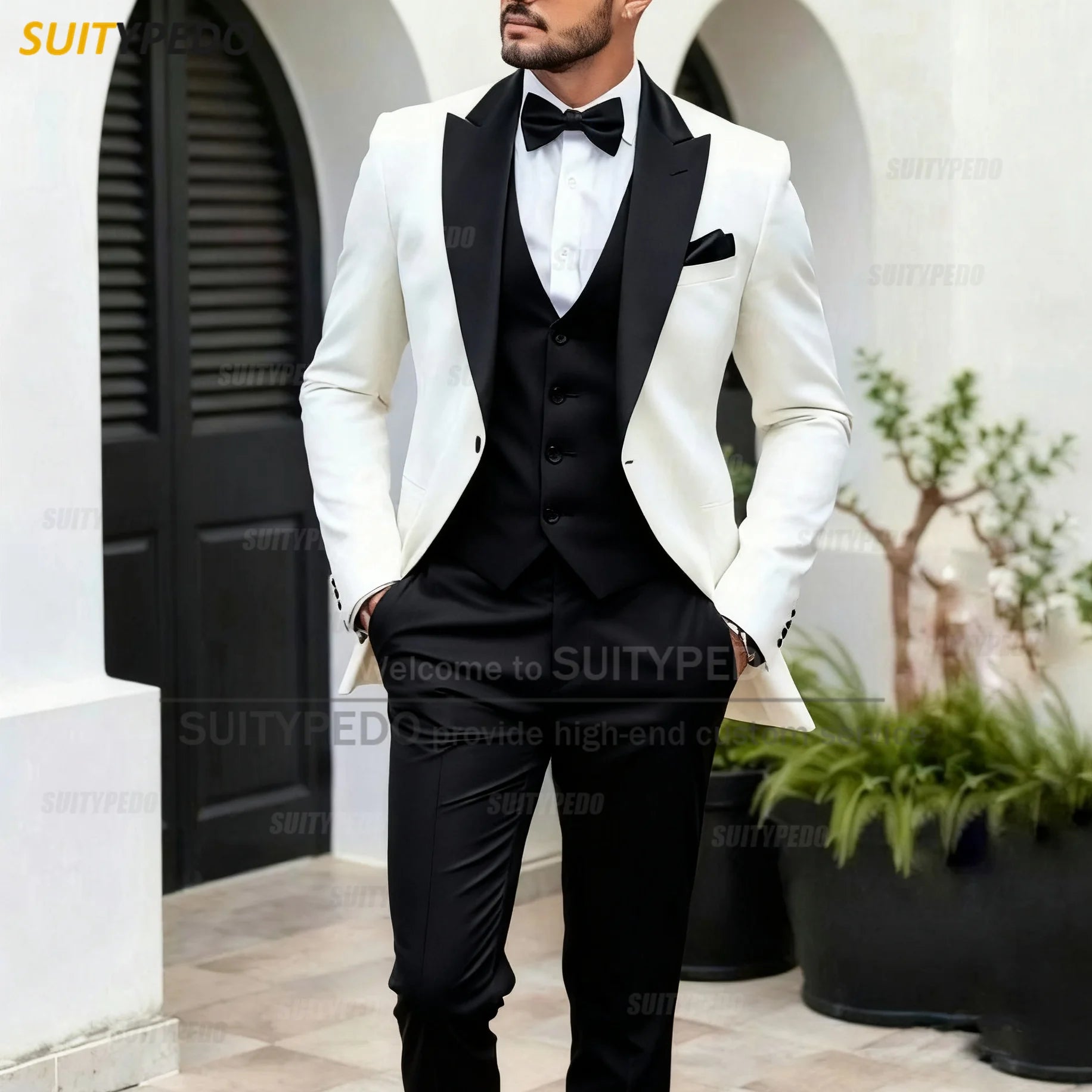 Elegant Wedding Party Grooms Formal Outfits 3 Pieces LADYLYS