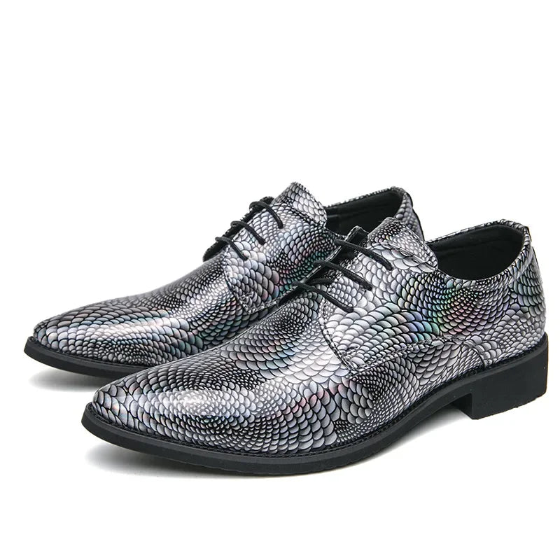 Casual Men's Leather Shoes Plus Size New Model Pointed Trendy Style LADYLYS