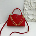 Luxury High-grade Women V-Shape Metal Chain Handbag LADYLYS