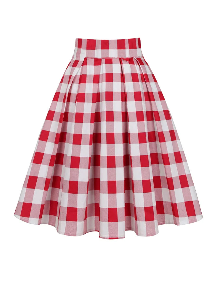 Summer French Style Women Short Vintage Pleated High Waist Floral Print Skirts LADYLYS