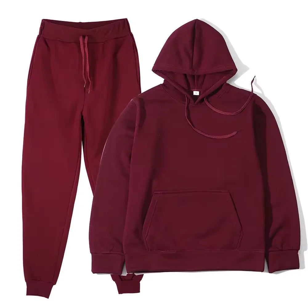 Men's Sportswear Tracksuit Set – Hoodie & Jogger Pants