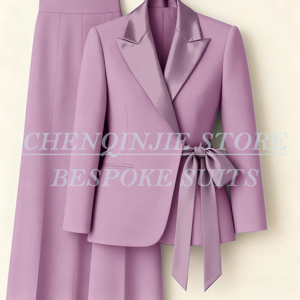 Women's Two-Piece Blazer & Wide-Leg Trouser Suit
