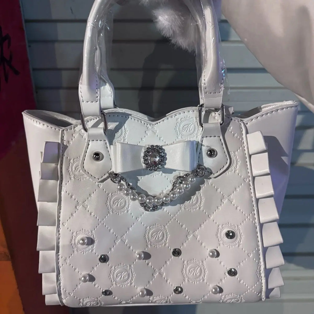 Women's Quilted Faux Leather Chain Shoulder Bag