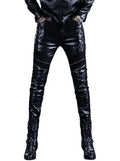 Men's Faux Leather Pencil Pants