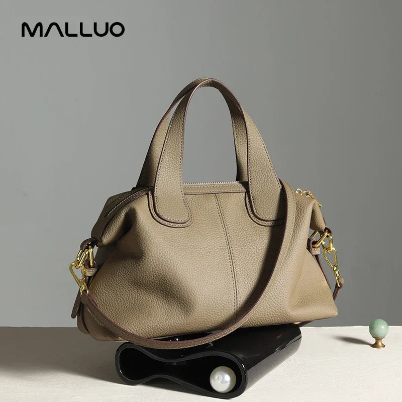 Natural Cow Leather Bag Female Retro Cowhide Crossbody LADYLYS