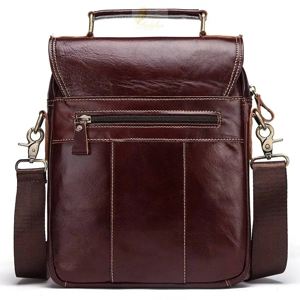 KAVIS NEW Genuine Leather Men's Crossbody Bag High Quality LADYLYS