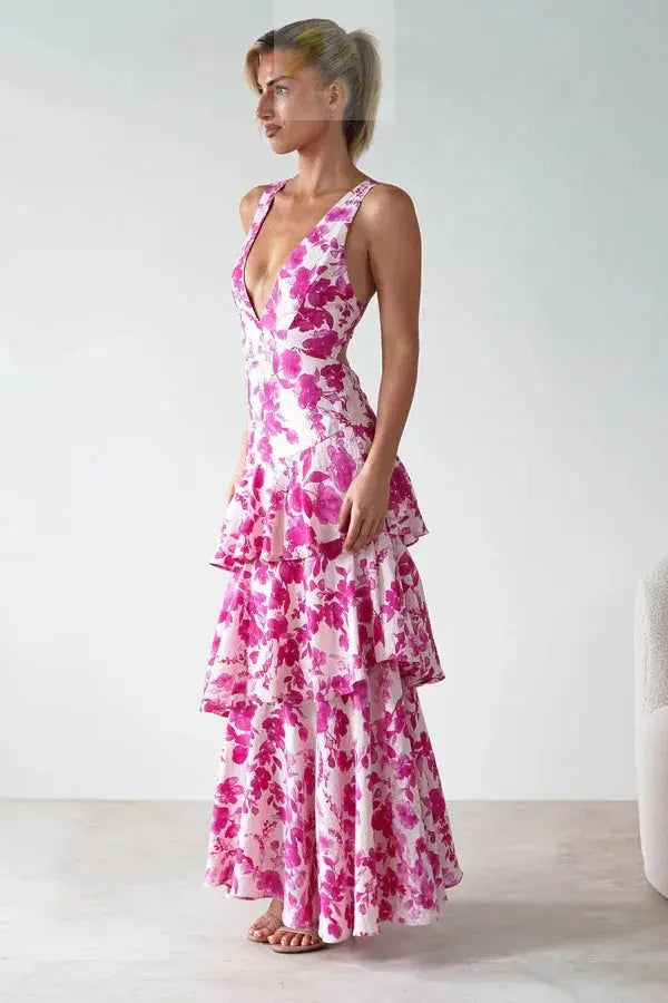 Sexy Deep V-neck Backless Strapless Dress LADYLYS