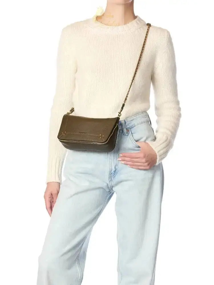 Removable Belt Braided And In Closed With Magnetic Leather Flaps bag LADYLYS