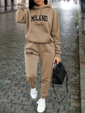 MILANO Women's Premium Hoodie & Sweatpant Tracksuit — 2-Piece Autumn Winter Outfit