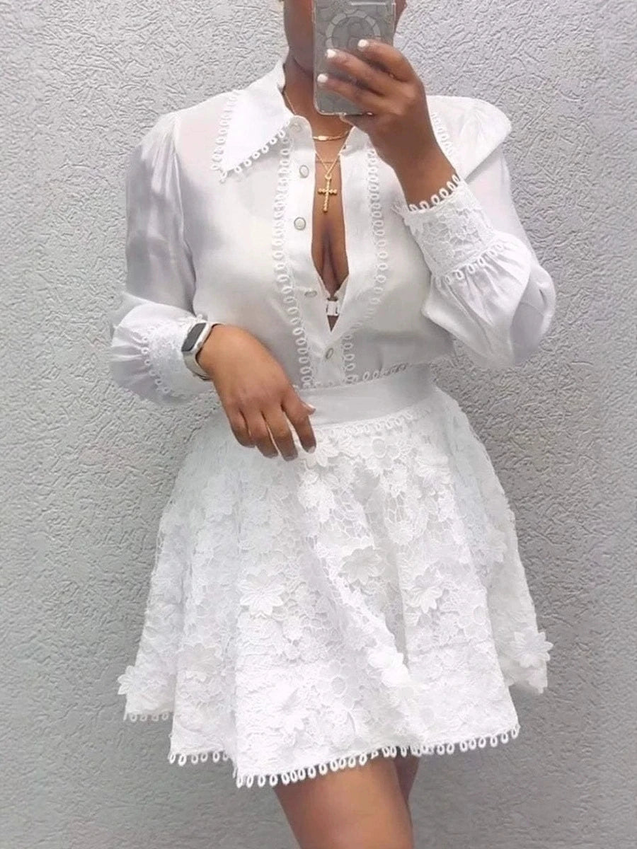 Women's Elegant Two-Piece Skirt Suit – Spring & Summer Fashion Set