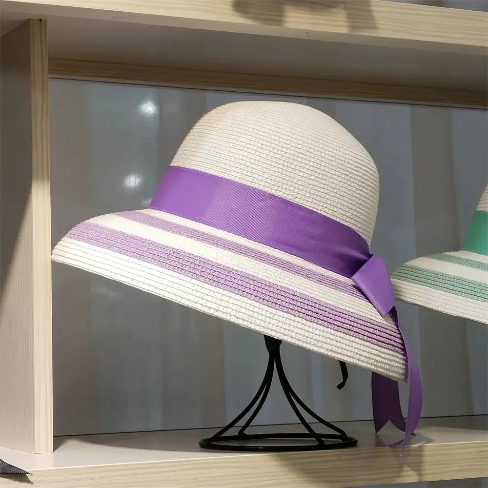 Bucket Hat Summer Hats for Women Fishing Hat Woolen Rhinestone Solid Color Basin Hat Leisure Outdoor Beach Sun Hat LADYLYS