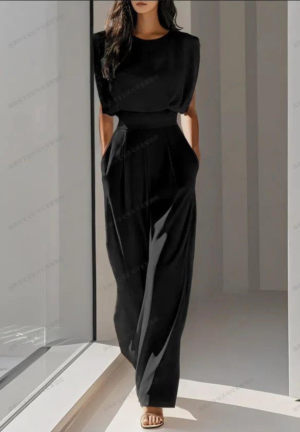 Elegant High Waisted Jumpsuit New Women's Fashion Queen Style LADYLYS