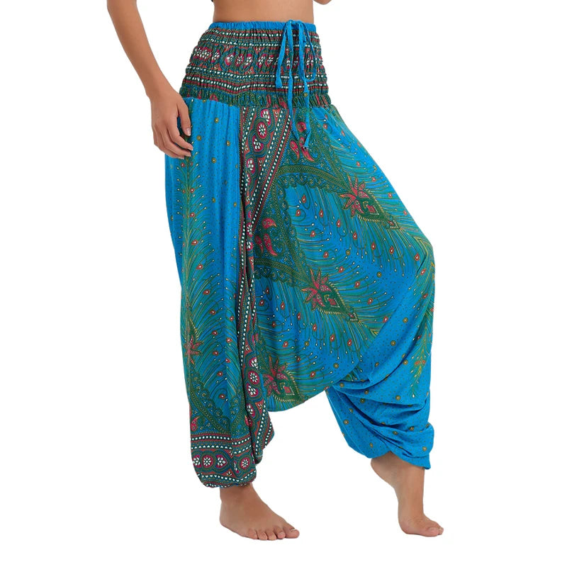 Bohemian Women Pantalones Rayon Harem Baggy Boho Yoga Beach Wear LADYLYS