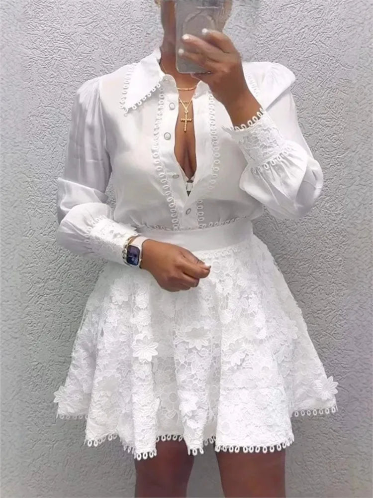 Women's Elegant Two-Piece Skirt Suit – Spring & Summer Fashion Set