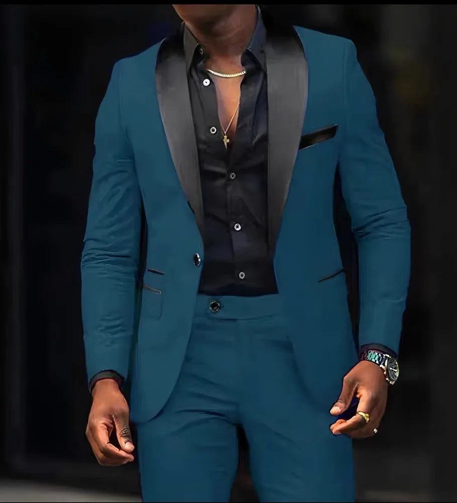2-Piece Men's Suit, Single Button Jackets And Pants LADYLYS