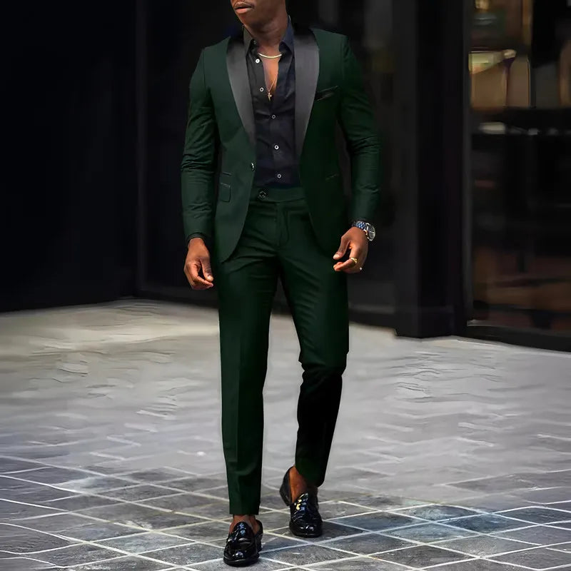 2-Piece Men's Suit, Single Button Jackets And Pants LADYLYS