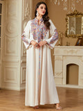 Muslim Eid Dress for Women Embroidery Abaya Party Caftan LADYLYS