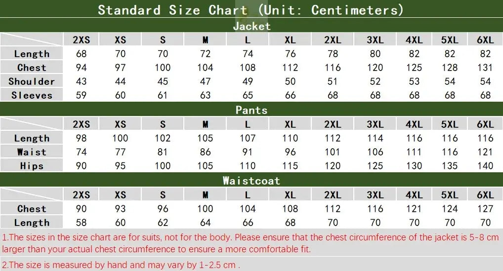 Men's Suits Regular Fit 3 Piece Elegant Tuxedos Set LADYLYS