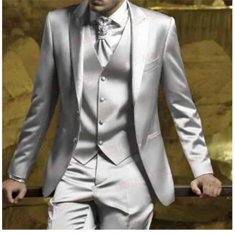 Men's Three-Piece Formal Wedding Suit