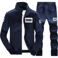 Men's Fleece Tracksuit Set – Zip Sweatshirt & Jogger Pants