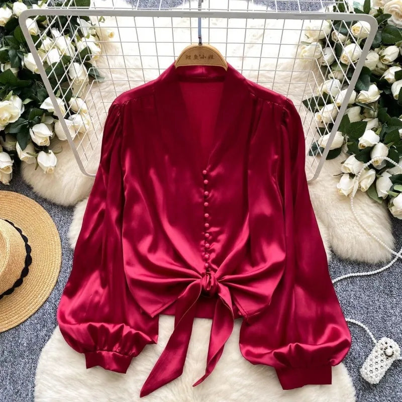 Blouses Casual Print Shirt Women Autumn Loose Leopard Shirts & Blouses