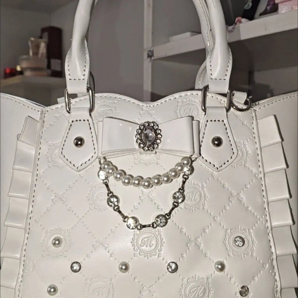 Women's Quilted Faux Leather Chain Shoulder Bag