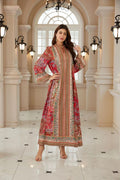 Luxurious Abaya Embroidered Floral Pullover Abaya Conservative Long Sleeve Dubai Embroidered Galabiyat LADYLYS