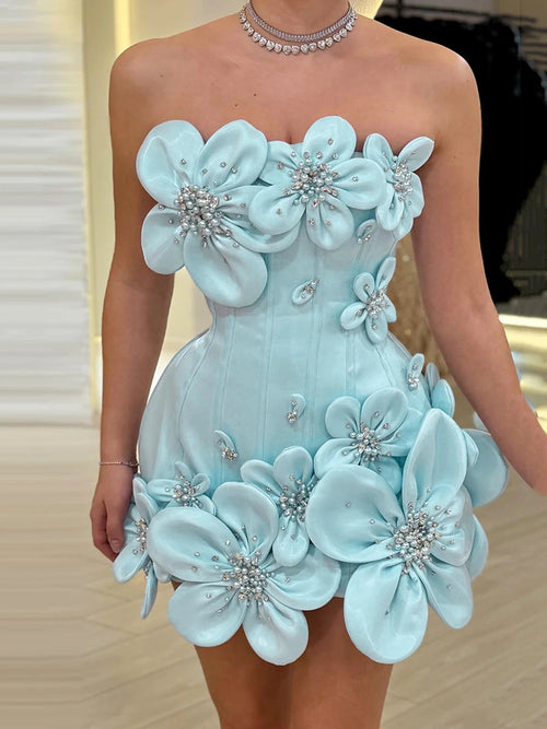 Design Sense Spliced Bead Fashion Dresses LADYLYS