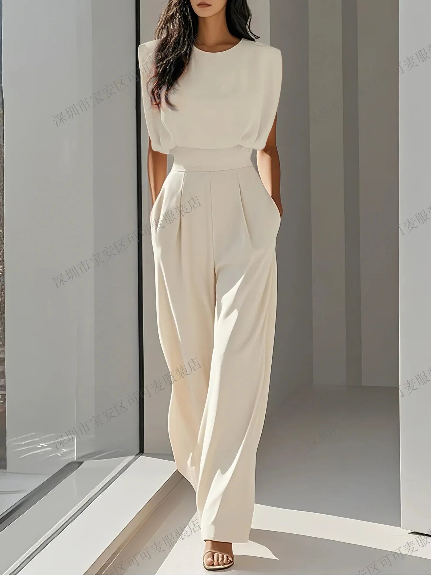 Elegant High Waisted Jumpsuit New Women's Fashion Queen Style LADYLYS