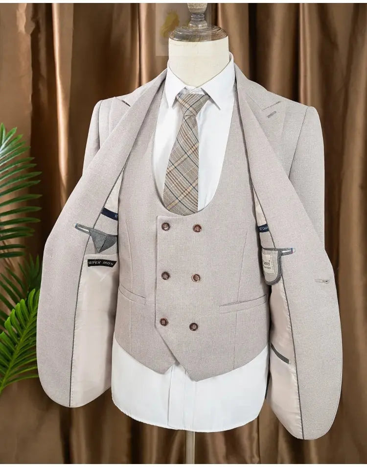 Turkish style high quality men suits 3 piece set elegant LADYLYS
