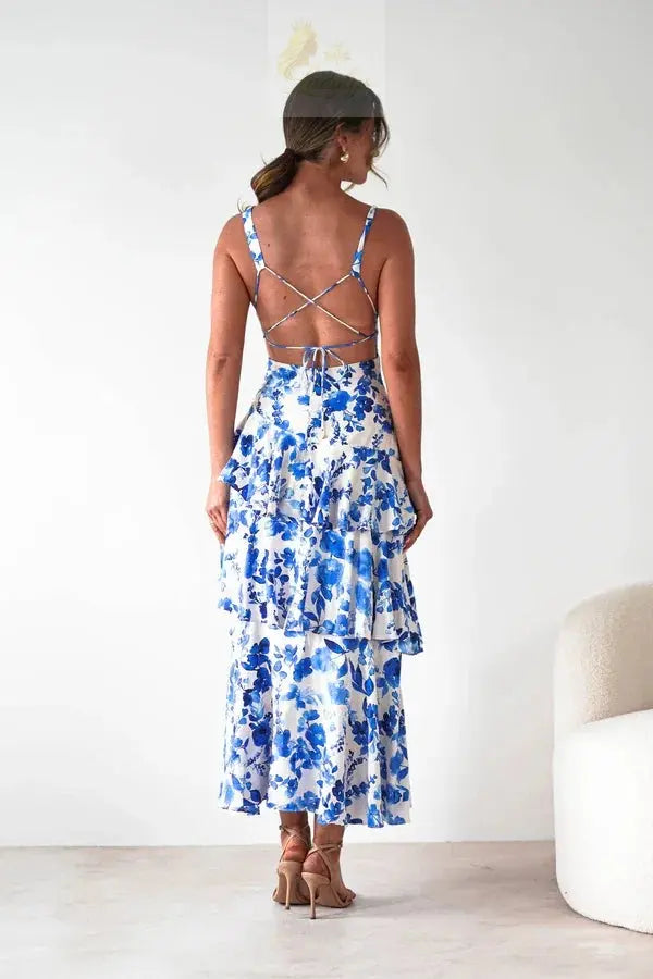 Sexy Deep V-neck Backless Strapless Dress LADYLYS