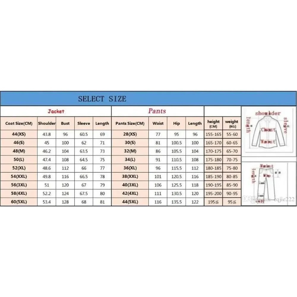 Classic 3-Piece Men's Formal Suit – Blazer, Vest & Trousers for Wedding & Business