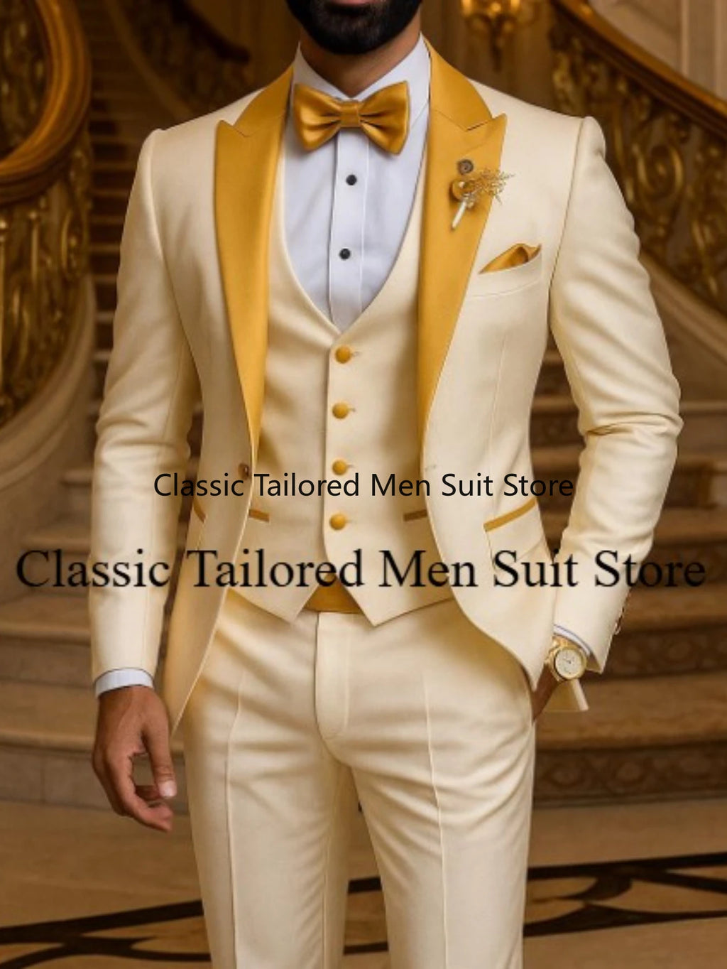 Quality Men's Suit  Fit Tuxedo 3 Pieces trends LADYLYS