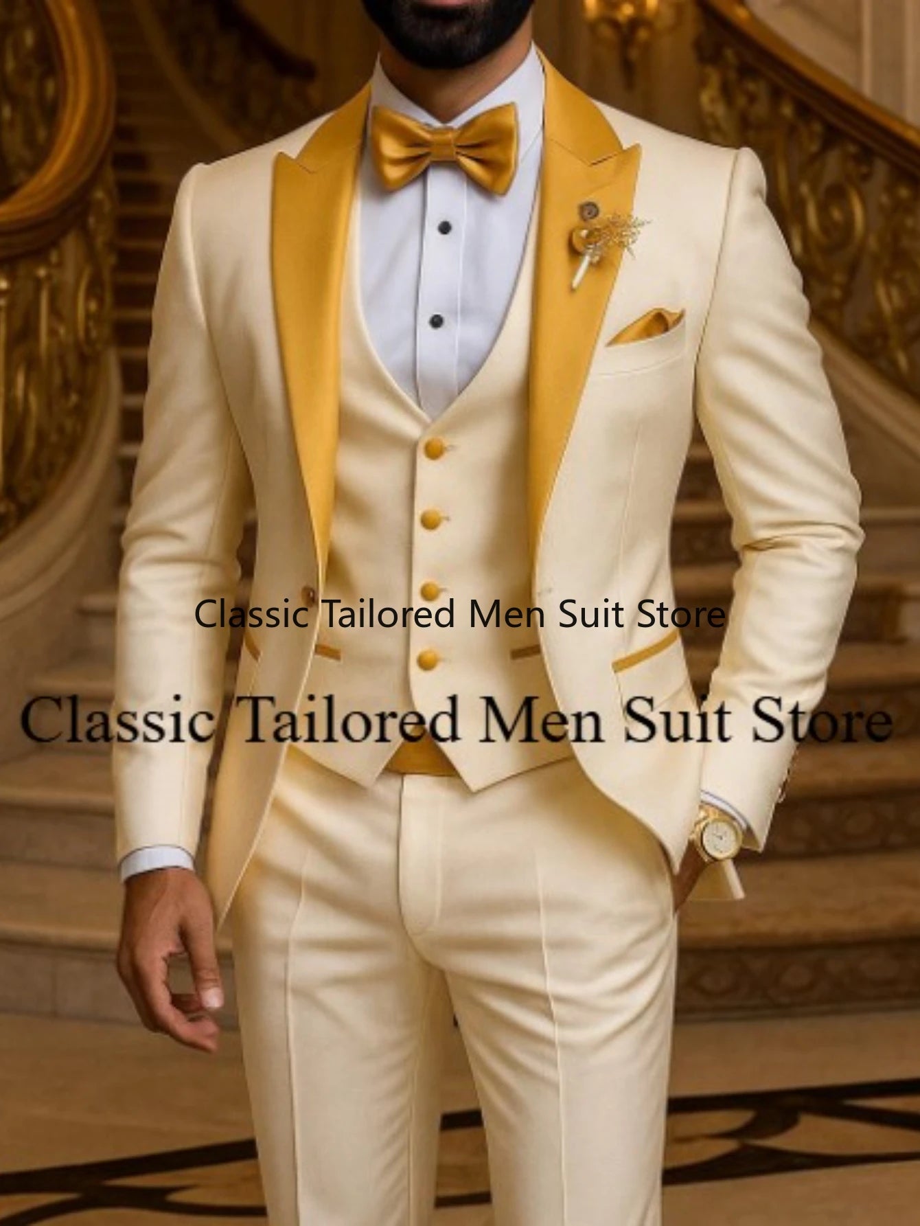 Quality Men's Suit  Fit Tuxedo 3 Pieces trends LADYLYS