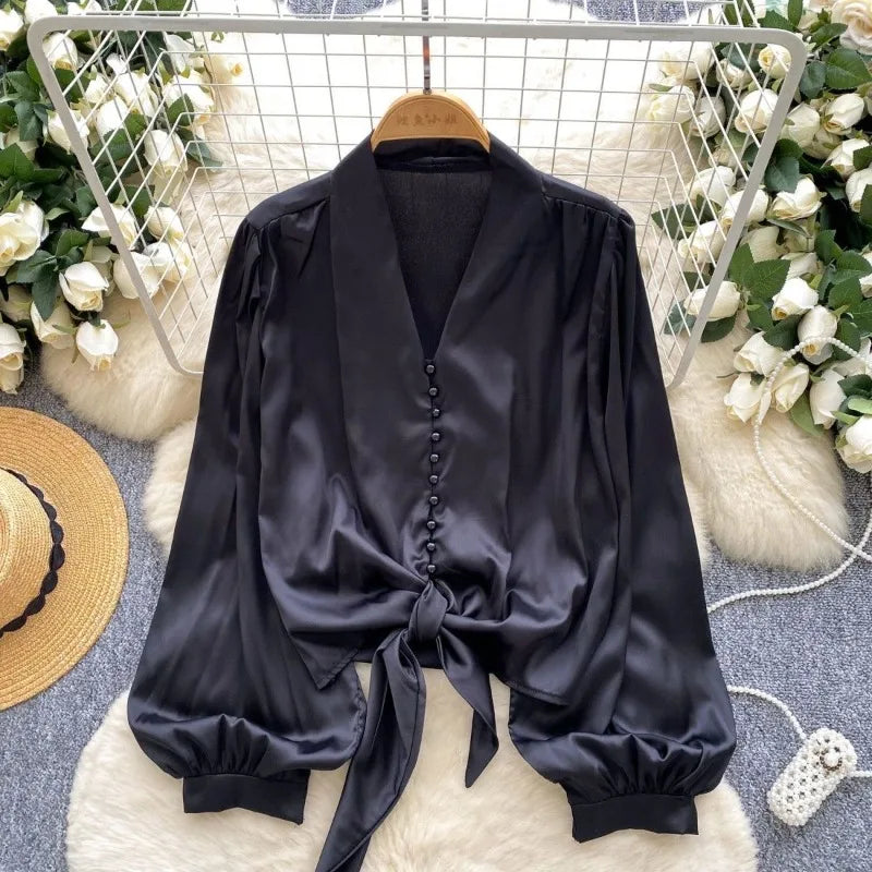 Blouses Casual Print Shirt Women Autumn Loose Leopard Shirts & Blouses