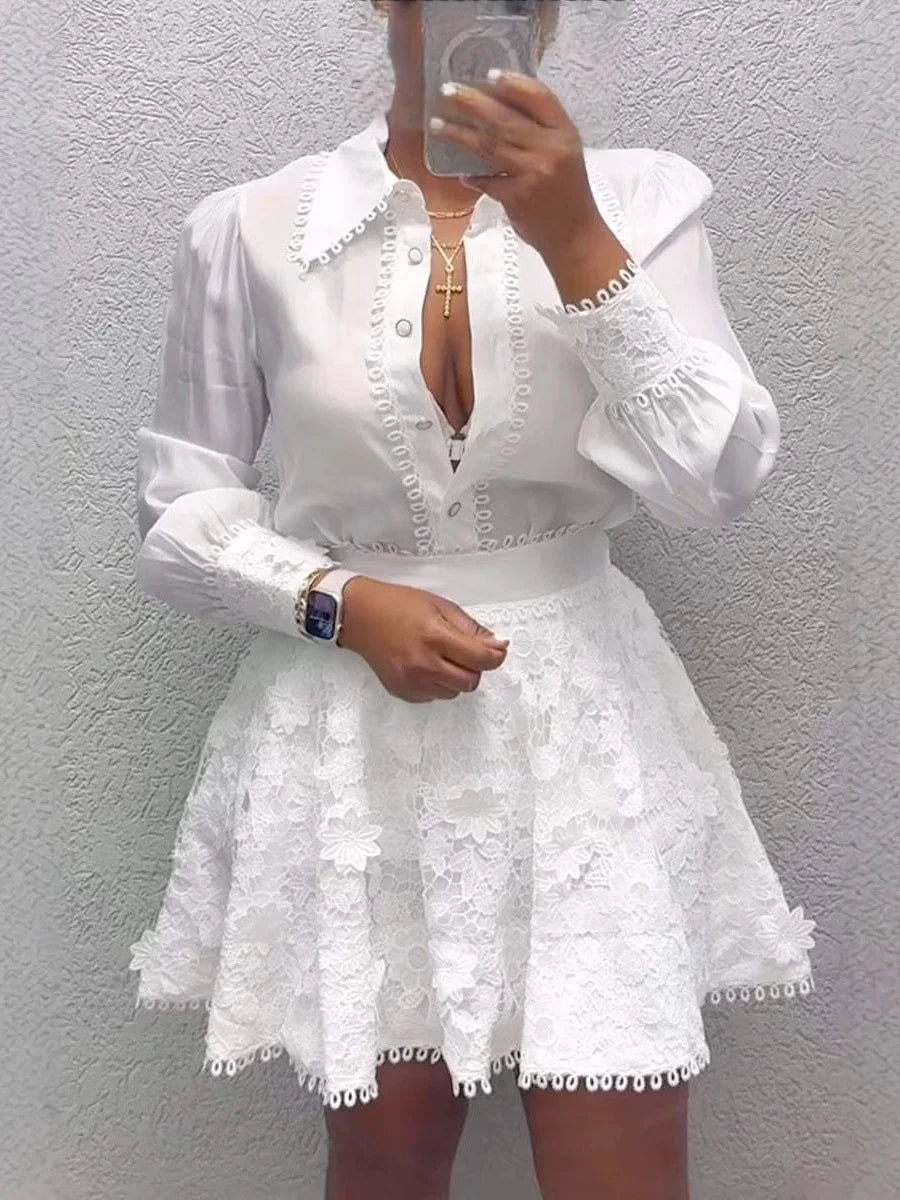 Women's Elegant Two-Piece Skirt Suit – Spring & Summer Fashion Set