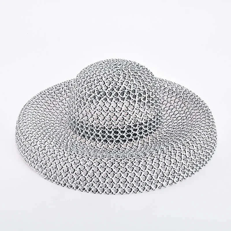 Bucket Hat Summer Hats for Women Fishing Hat Woolen Rhinestone Solid Color Basin Hat Leisure Outdoor Beach Sun Hat LADYLYS
