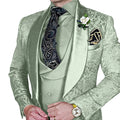 Elegant, high-quality 3-piece Jacquard suit set for men LADYLYS