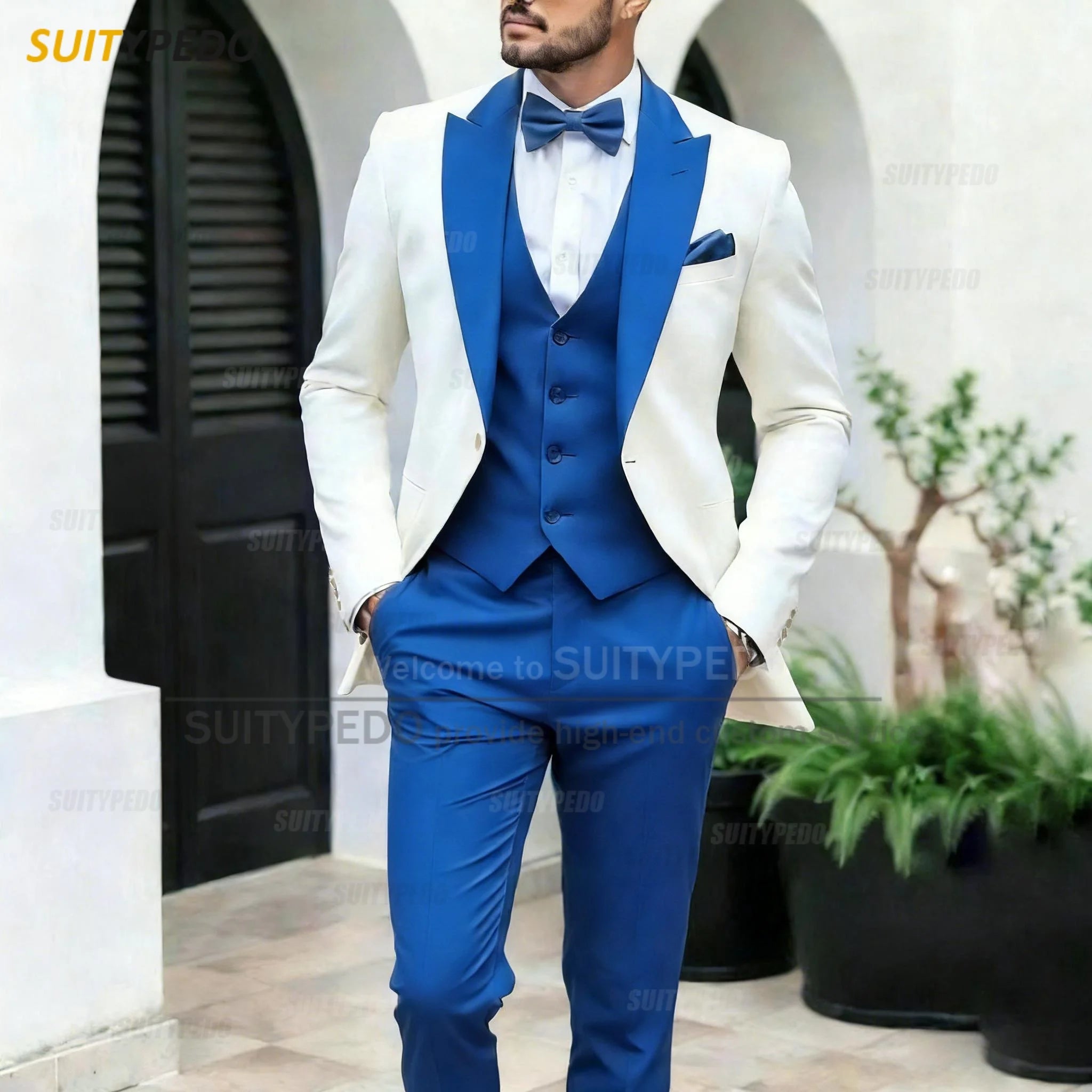 Elegant Wedding Party Grooms Formal Outfits 3 Pieces LADYLYS