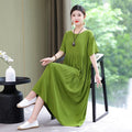 Summer Dresses Cotton Vintage Casual Print LADYLYS