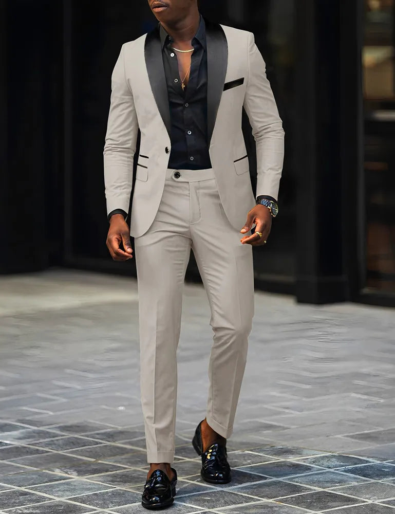 2-Piece Men's Suit, Single Button Jackets And Pants LADYLYS