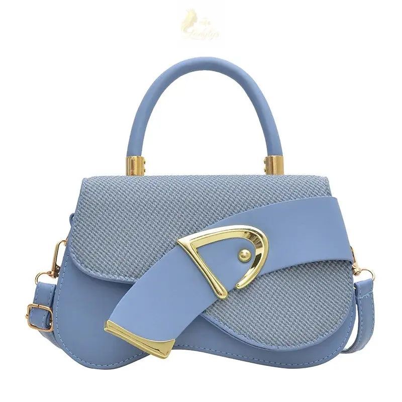 Elegant Minimalist Golden-Tone Hardware Adjustable Durable Handbag LADYLYS